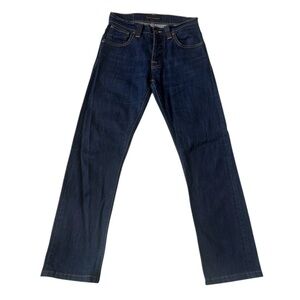 Nudie Jeans Blue Straight-Leg Denim
